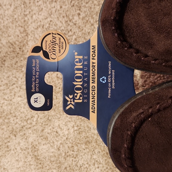 isotoner|memory foam slippers|extra large 11-12 - Picture 2 of 4